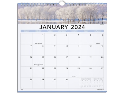 2024 AT-A-GLANCE Landscape 12 x 12 Monthly Wall Calendar (88200-24)