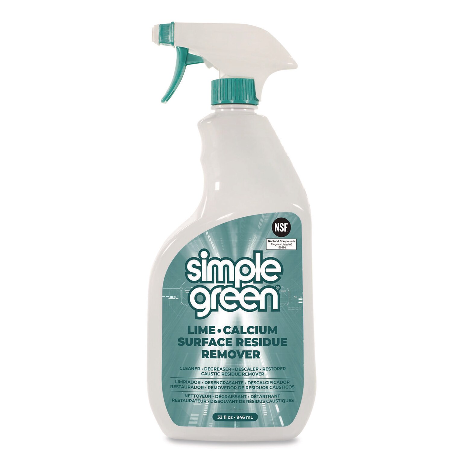 Simple Green Lime Calcium Surface Residue Remover, 32 oz Spray Bottle, 12/Carton (SMP1700032)