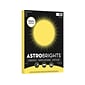 Astrobrights Punchy Pastels 8.5" x 11" Colored Paper, 65 lbs., Lively Lemon, 100 Sheets/Pack (91785)