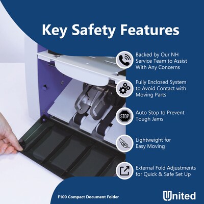 United F100 Automatic Paper Folder, 200 Sheets (F100)