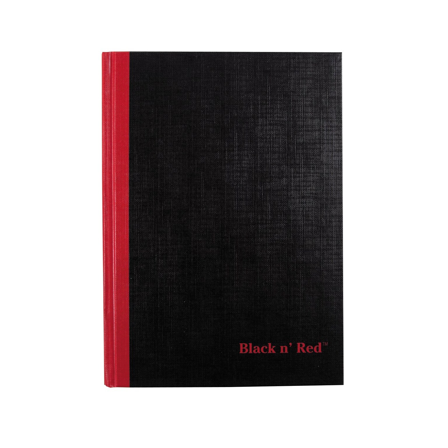 Black N Red 1-Subject Professional Notebooks, 5.8 x 8.3, Wide Ruled, 96 Sheets, Black (JDK-E66857)