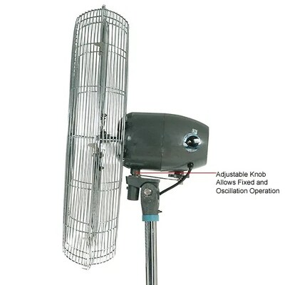 Global Industrial 30" Oscillating Pedestal Fan, 8,775 CFM, 1/3 HP, 1 Phase (585280)