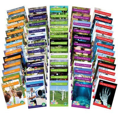 Beanstalk Books Decodable Readers, Real World Readers Boxed Set, 60/Set