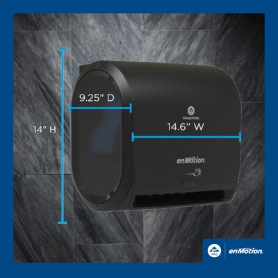 enmotion Impulse Automatic Hardwound Paper Towel Dispenser, Black (59488A)