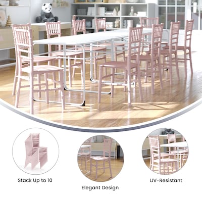 Flash Furniture Resin Kids Chiavari Chair, Pink (LEL7KPK)
