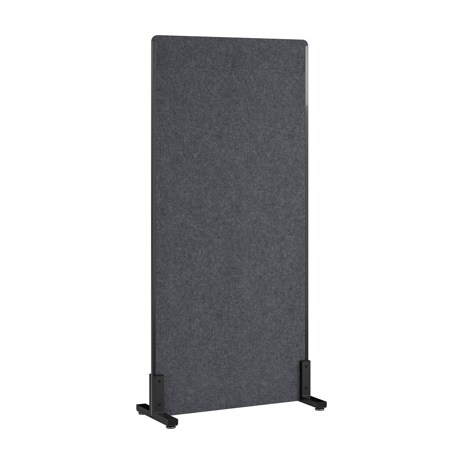 Bush Business Furniture Fabric Freestanding Privacy Panel, 72H x 34W, Cool Charcoal (PSP234CL-03)