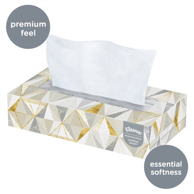 Kleenex Convenience Case Facial Tissue, 2-ply, 125 Tissues/Box, 12 Boxes/Pack (03076)