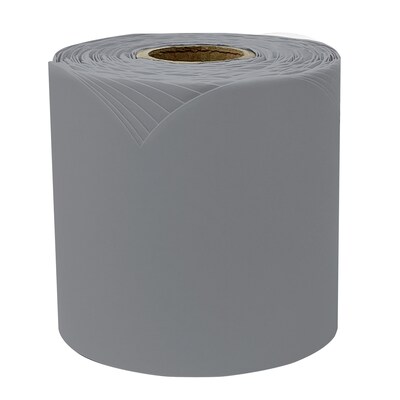 Carson Dellosa Education Rolled Scalloped Bulletin Board Border, 3" x 65', Steel Gray, 3/Bundle (CD-108539-3)