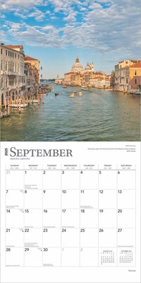 2025 BrownTrout Venice 12" x 12" Monthly Wall Calendar (9781975476311)