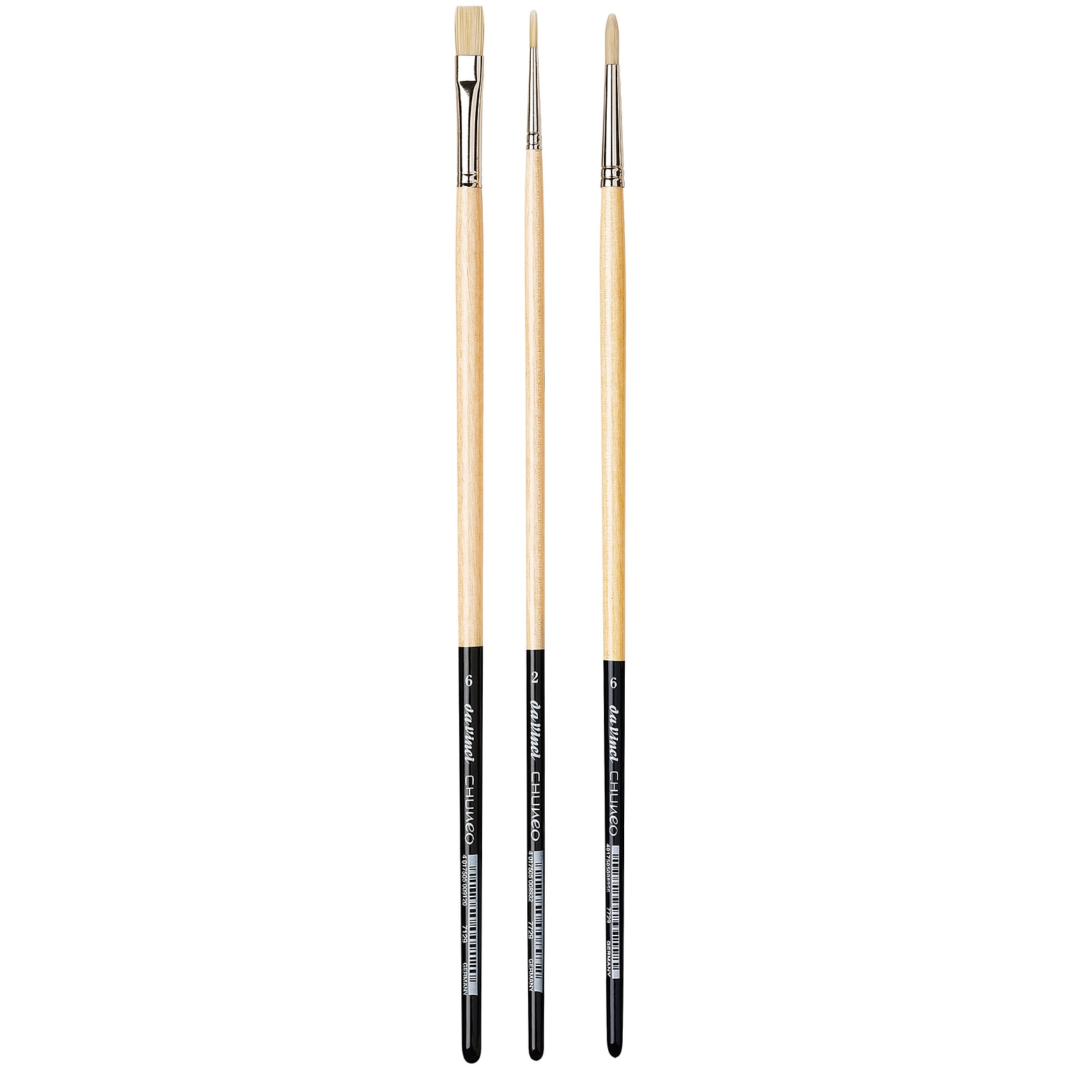 da Vinci Oil Synthetic Variety Brushes, 3/Set (EDROILOILKIT2)