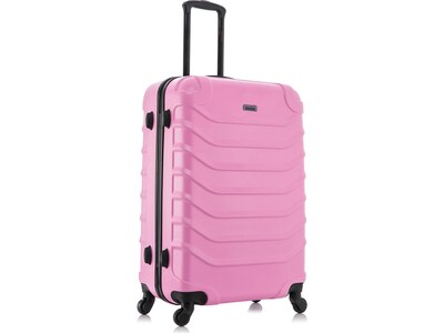 InUSA Endurance 28" Hardside Suitcase, 4-Wheeled Spinner, TSA Checkpoint Friendly, Pink (IUEND00L-PNK)