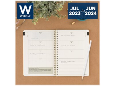 2023-2024 Cambridge GreenPath 6 x 8.5 Academic Weekly & Monthly Planner, Multicolor (GP40-200A-24)