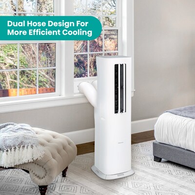 Hisense 115-Volt 8000 (BTU DOE) Portable Air Conditioner with Remote, WiFi Enabled, White (AHTP0825UW1W)