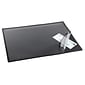 Artistic Logo Pad Anti-Slip Rubber Desk Pad, 24" x 19", Black (41100)