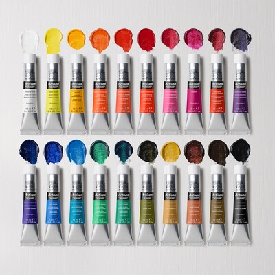 Winsor and Newton Artisan Water Mixable Oil Paint Tube Set, Assorted Colors, 12 mL, 20/Set (WNX1590266)