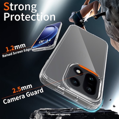 SaharaCase Venture Series Phone Case for OnePlus 15, Shock Absorbing, Clear (CP01162)