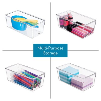 iDesign Linus Plastic Drawer Organizer, Clear, 2/Set (52830M2)