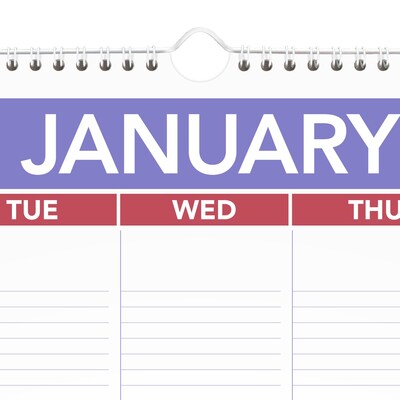 2027 AT-A-GLANCE 20" x 30" Monthly Wall Calendar, White/Purple (PM4-28-27)