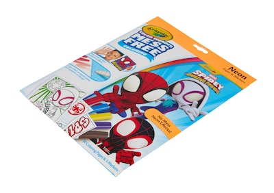 Crayola Color Wonder Mess Free Spidey Amazing Friends Coloring Book, 10-Pages (75-7187)