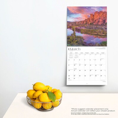2025 BrownTrout The West 12" x 12" Monthly Wall Calendar (9781975475925)