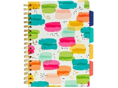 Carpe Diem Color Wash 5-Subject Subject Notebooks, 7.09" x 10", College Ruled, 100 Sheets, Assorted Colors, 3/Pack (9032-CD)