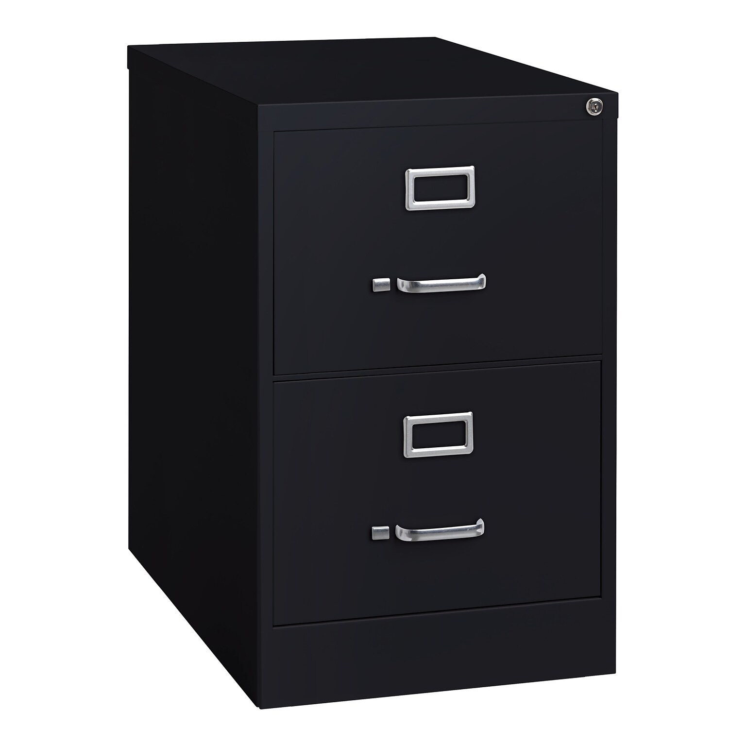 Hirish 25 Deep Vertical File Cabinet, Legal, 2-Drawer, Black (14413)