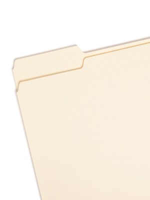 Smead Manila File Folder, 1/3-Cut Tab, Letter Size, Manila, 100/Box (10330)