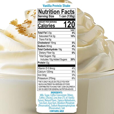 ColdSnap Vanilla Protein Shake Mix, Single Serve Pods, Dairy Free, 12 Pods/Pack, COLDSNAP MACHINE REQUIRED (100619)