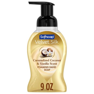 Softsoap Velvet Silk Antibacterial Foaming Hand Soap, Caramelized Coconut & Vanilla Scent, 9 oz. (61052504)