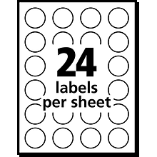 Avery Laser/Inkjet Color Coding Labels, 3/4 Dia., Yellow, 1008 Labels Per Pack (5462)