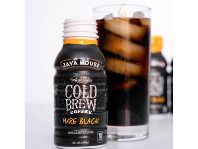 Java House Pure Black Cold Brew Coffee, 8 fl. oz., 24/Carton (FC109080)