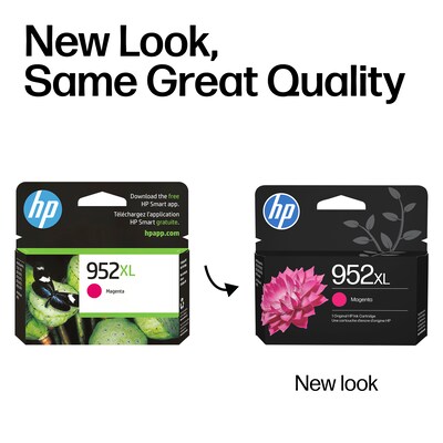 HP 952XL Magenta High Yield Ink Cartridge, Prints Up to 1,450 Pages (L0S64AN#140)