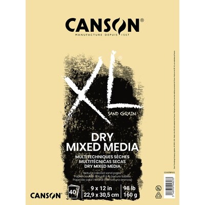 Canson XL Series 9 x 12 Mixed Media Sketch Pad, 10 Sheets/Pad, 3/Bundle (MCXC31078P012-3)