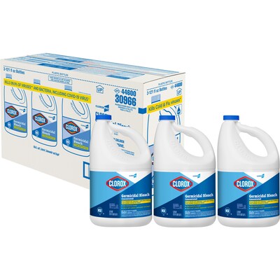 Clorox CloroxPro Germicidal Concentrated Bleach, 121 oz., 3/Carton (30966CT)