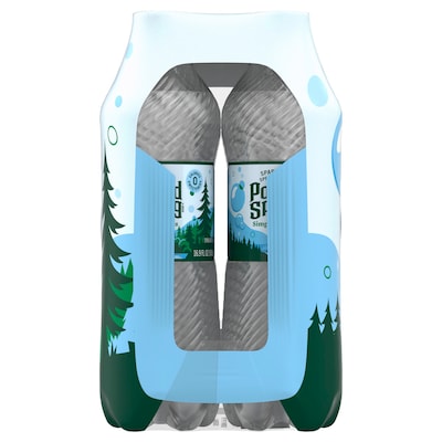 Poland Spring Simply Bubbles Sparkling Purified Water, 16.9 oz., 24/Carton (12349574)