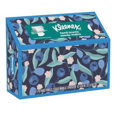 Kleenex Guest Towel Paper Towels, 1-ply, 60 Sheets/Pack, 1 Pack/Carton (38586)