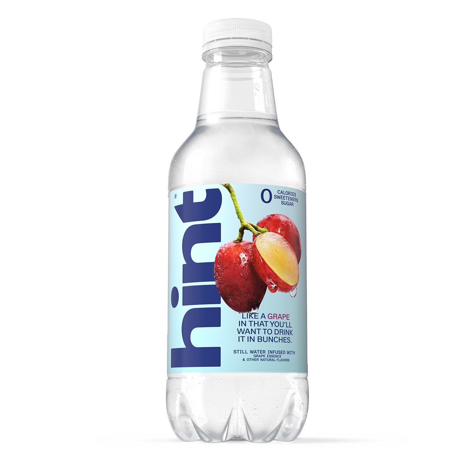 Hint Grape Flavored Purified Water, 16 fl oz., 12 Bottles/Pack (HNT00359)