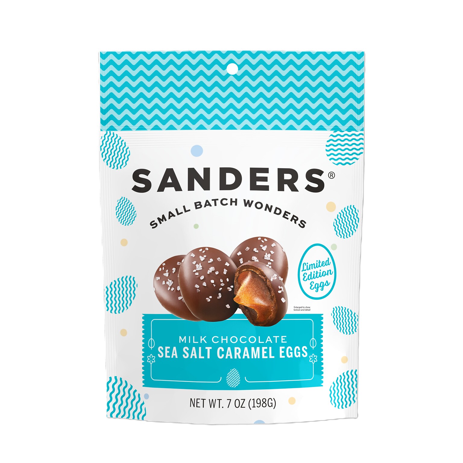 Sanders Snack Size Milk Chocolate Sea Salt Caramels Eggs, 7 oz. (MRY31146)
