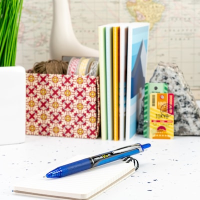 Pilot Precise V10 Retractable Rollerball Pens, Bold Point, 1.0mm, Blue Ink, Dozen  (PV1R-BLU)