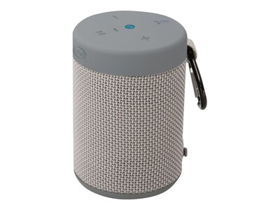 iLive Wireless Bluetooth Speaker, Water Resistant, Gray/Silver (ISBW108LG)