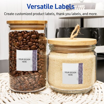 Avery Laser/Inkjet Square Multipurpose Labels, 2" x 2", White, 120/Pack (S00-F4M)