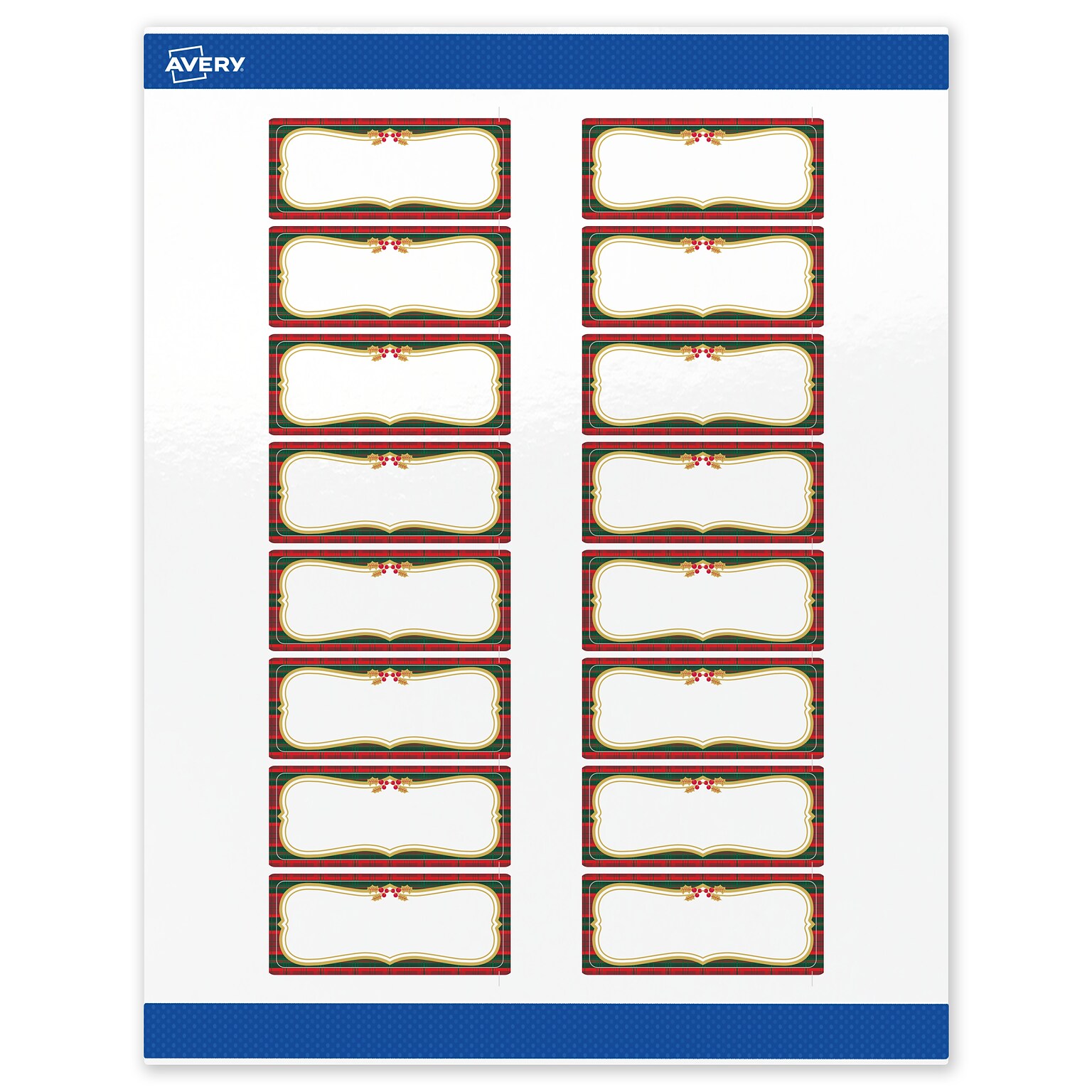 Avery Rectangle Multipurpose Labels, 1 x 2-5/8, White, 160/Pack (19479370509)