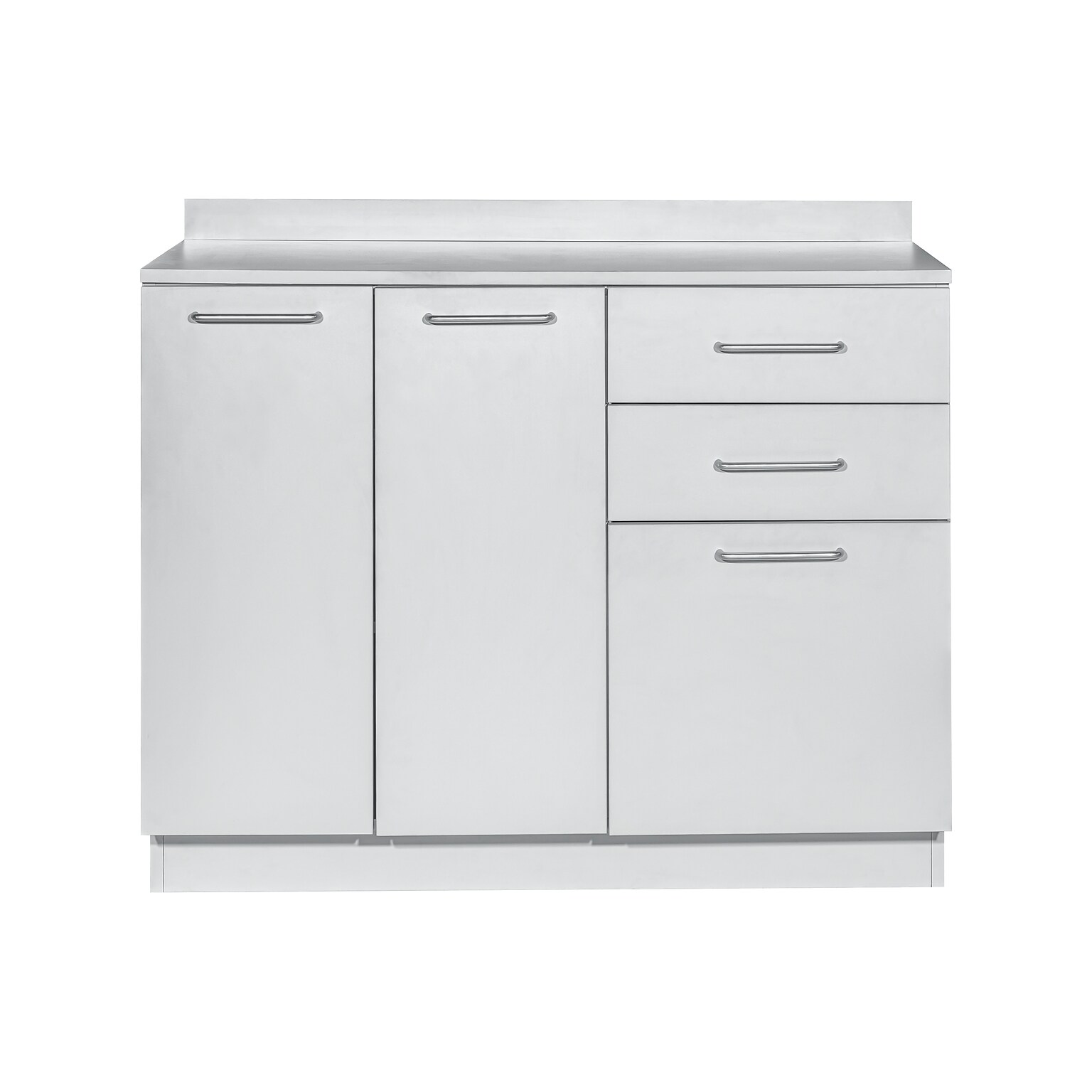Viva Comfort 36.75H x 42W Exam Room Medical Cabinet, 3-Doors, 3-Drawers, Gray (ADIME902-BASE-42-NS-GRY-MK)