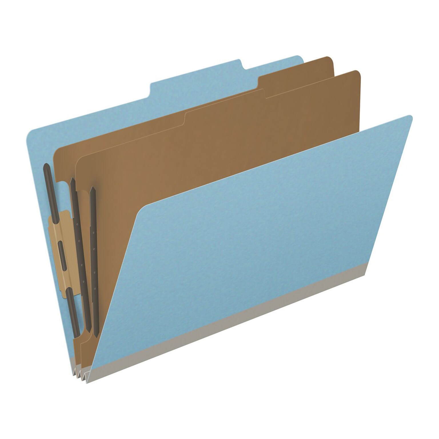 Medical Arts Press Pressboard Classification Folder, 2 Dividers, 2 Expansion, Legal Size, Blue, 10/Box (DV-T52-26-3BLU)