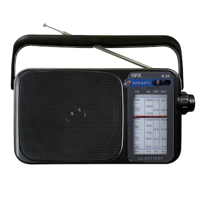 QFX AM/FM/Shortwave Radio, Black (QFXR24BLK)