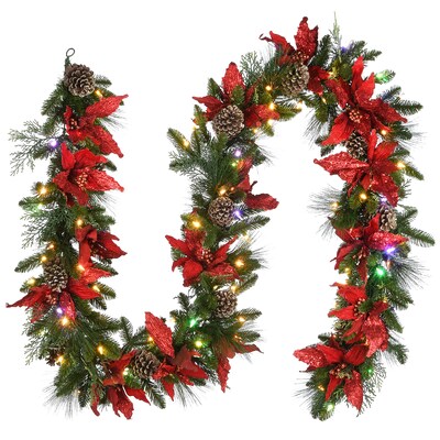 National Tree Company 9' Decorative Collection Garland with Clear Lights (DC3-355-9B)
