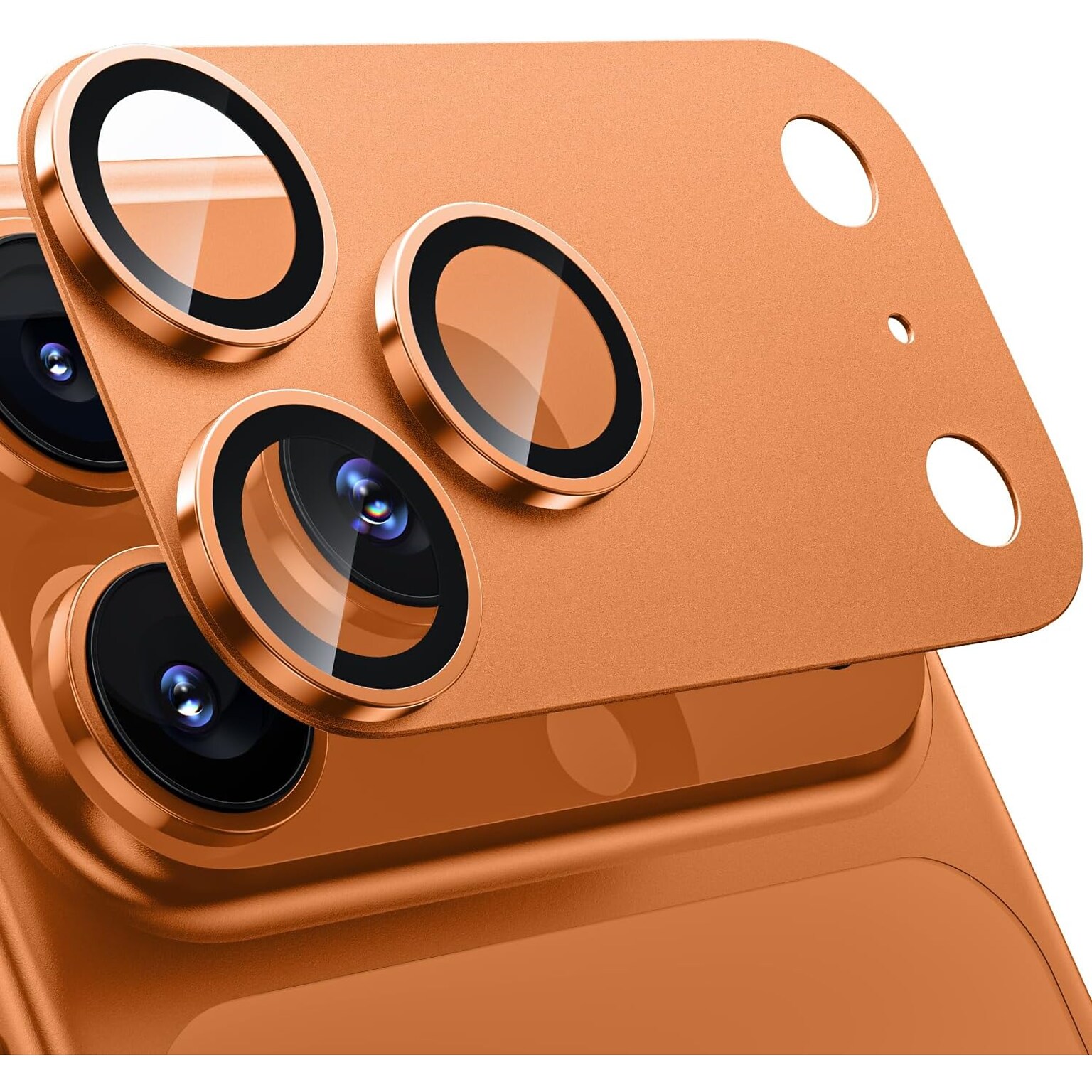 SaharaCase ZeroDamage Titanium Camera Lens Protector for iPhone 17 Pro, 2/Pack, Cosmic Orang e (ZD00188)
