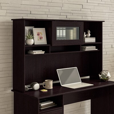 Bush Furniture Cabot 60W Desktop Hutch, Espresso Oak (WC31831)