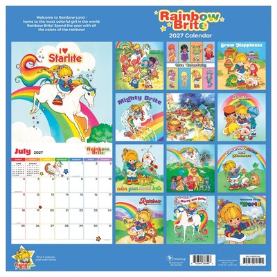 2027 TF Publishing Rainbow Brite 12" x 12" Monthly Wall Calendar, Multicolored (27-1123)