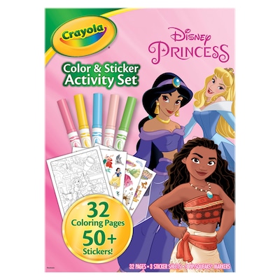 Crayola Disney Princess Color & Sticker Activity Book (04-2745)